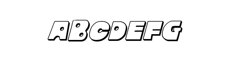 Zounderkite 3D Italic  Free Fonts Download