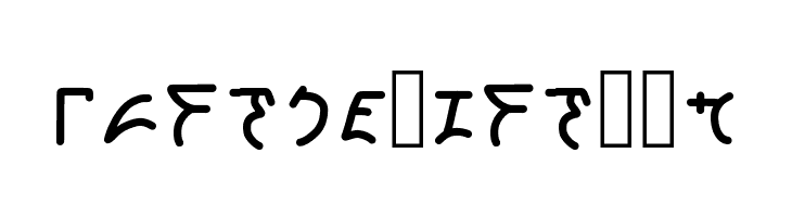 Klingon Hand Regular  Free Fonts Download