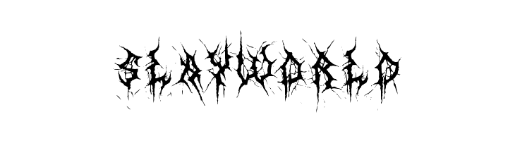 SLAYWORLD MB Thin Worms Font