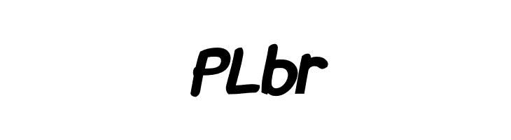 PLbr Snowfall Black Oblique Font