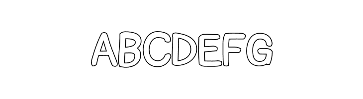 Snowfall Black Outline  Free Fonts Download