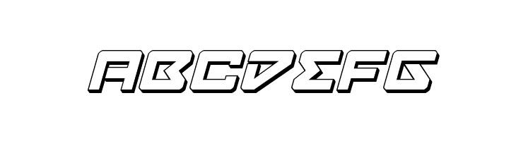 Navy Cadet 3D Italic  Free Fonts Download