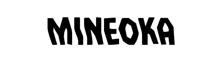 MINEOKA Vampire Bride Leftalic Font