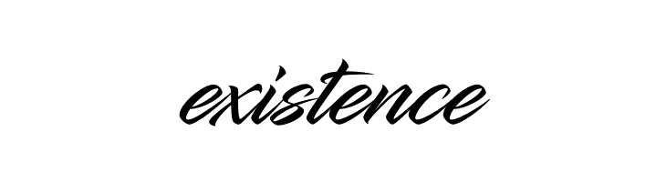 existence InfiniteStroke Font