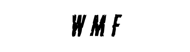 Carnival Corpse Staggered Italic  Free Fonts Download