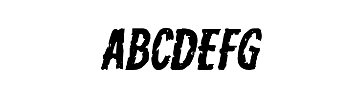 Carnival Corpse Expanded Italic  Free Fonts Download