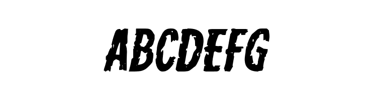 Carnival Corpse Staggered Expanded Italic  Free Fonts Download