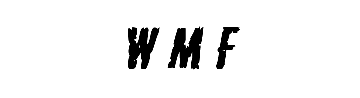 Carnival Corpse Staggered Expanded Italic  Free Fonts Download