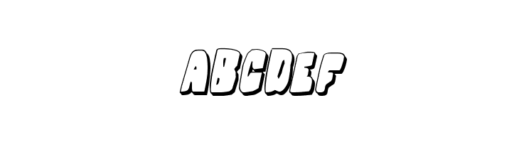 Nobody's Home 3D Italic  Free Fonts Download