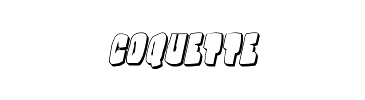 Nobody's Home 3D Italic  Free Fonts Download