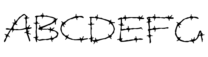 Barbed Wires  Free Fonts Download