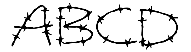 Barbed Wires  Free Fonts Download