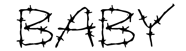Barbed Wires  Free Fonts Download