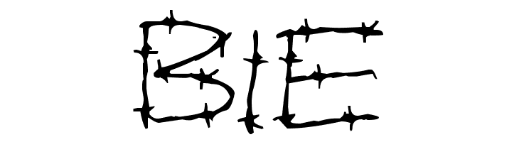 Barbed Wires  Free Fonts Download