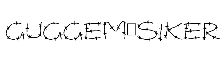 Barbed Wires  Free Fonts Download
