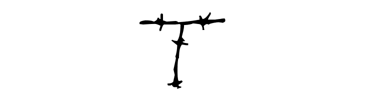 Barbed Wires  Free Fonts Download
