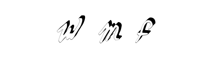 GennaroPalmieriCursive_3D Medium  Free Fonts Download