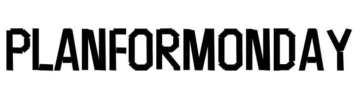 PLANFORMONDAY Scruffy-Regular Font