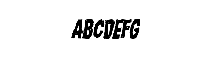 Nightmare Alley Condensed Italic  Free Fonts Download