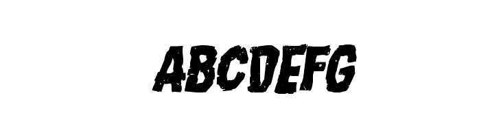 Nightmare Alley Staggered Italic  Free Fonts Download