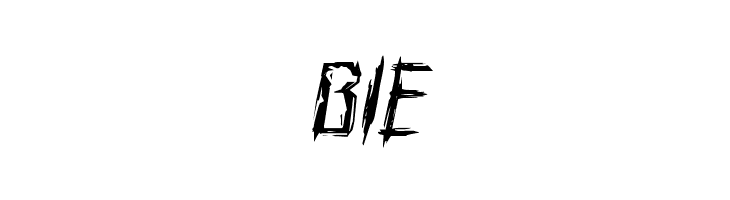 Horroroid Expanded Italic  Free Fonts Download