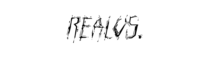 Horroroid Light Italic  Free Fonts Download