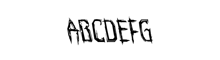 Horroroid Leftalic  Free Fonts Download