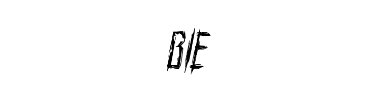 Horroroid Condensed Italic  Free Fonts Download