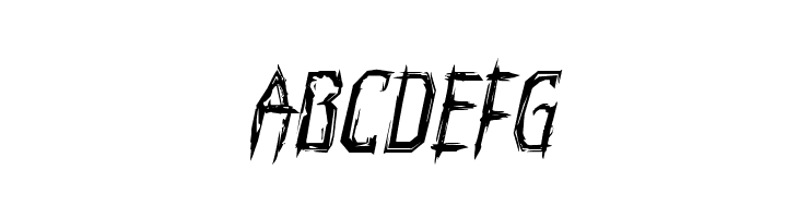 Horroroid Italic  Free Fonts Download
