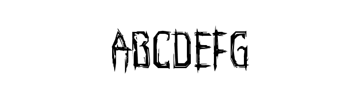 Horroroid Staggered  Free Fonts Download
