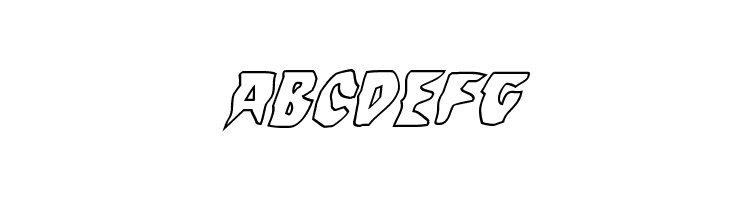 Count Suckula Outline Italic  Free Fonts Download