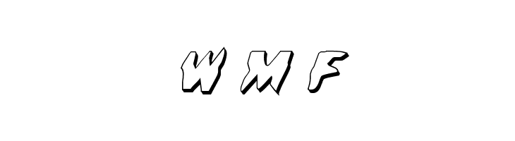 Count Suckula 3D Italic  Free Fonts Download