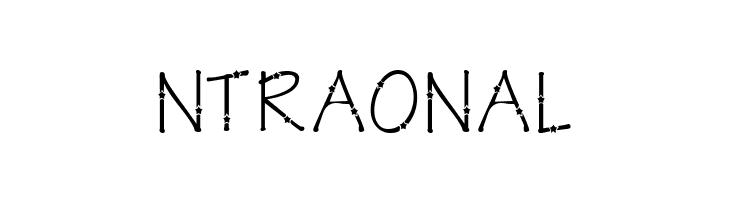 KR Star Letters  Free Fonts Download