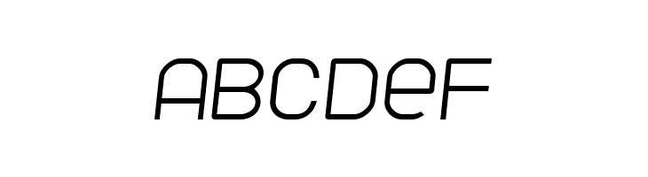 Parvoflavin Light Skew  Free Fonts Download