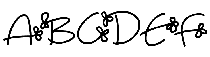 Flowing Flowers  Free Fonts Download