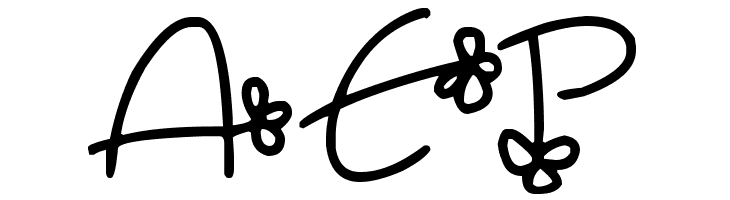 Flowing Flowers  Free Fonts Download