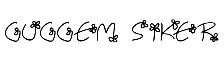 Flowing Flowers  Free Fonts Download