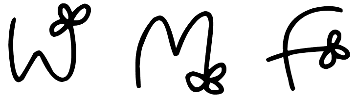 Flowing Flowers  Free Fonts Download