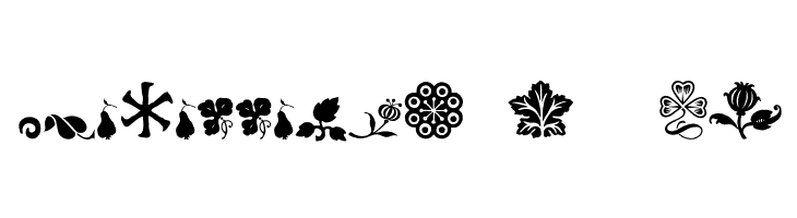 Rough Fleurons Free Three Regular  Free Fonts Download