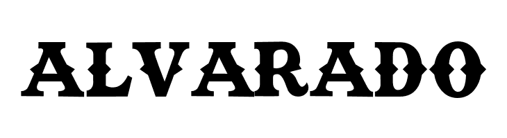 ALVARADO TexasTangoBOLDPERSONALUSE Font