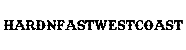 hardnfastwestcoast TexasTangoBOLDPERSONALUSE Font
