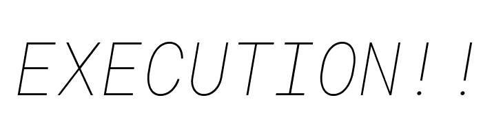 Roboto Mono Thin Italic  Free Fonts Download