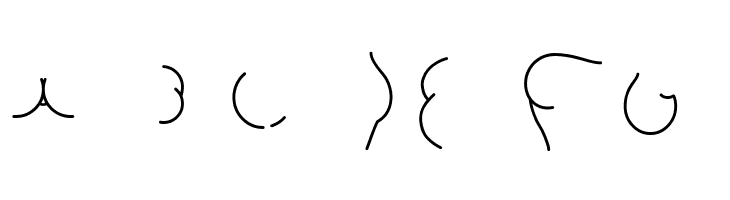 Alphabutt Letters A  Free Fonts Download