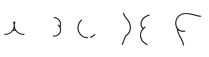 Alphabutt Letters A  Free Fonts Download