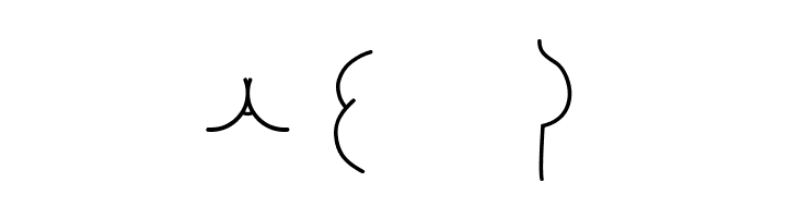 Alphabutt Letters A  Free Fonts Download