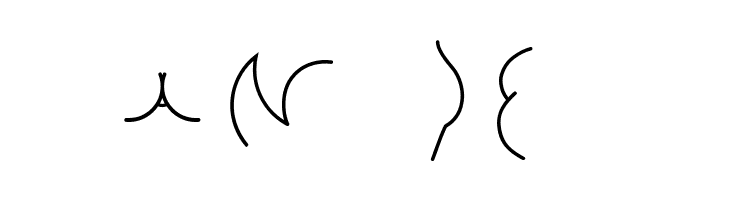 Alphabutt Letters A  Free Fonts Download