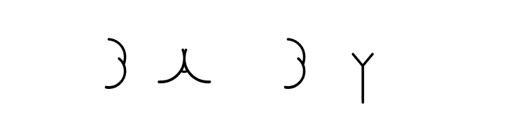 Alphabutt Letters A  Free Fonts Download