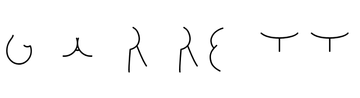 Alphabutt Letters A  Free Fonts Download