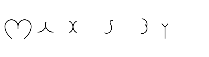 Alphabutt Letters A  Free Fonts Download