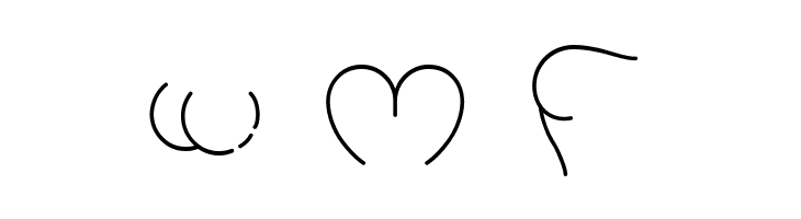 Alphabutt Letters A  Free Fonts Download